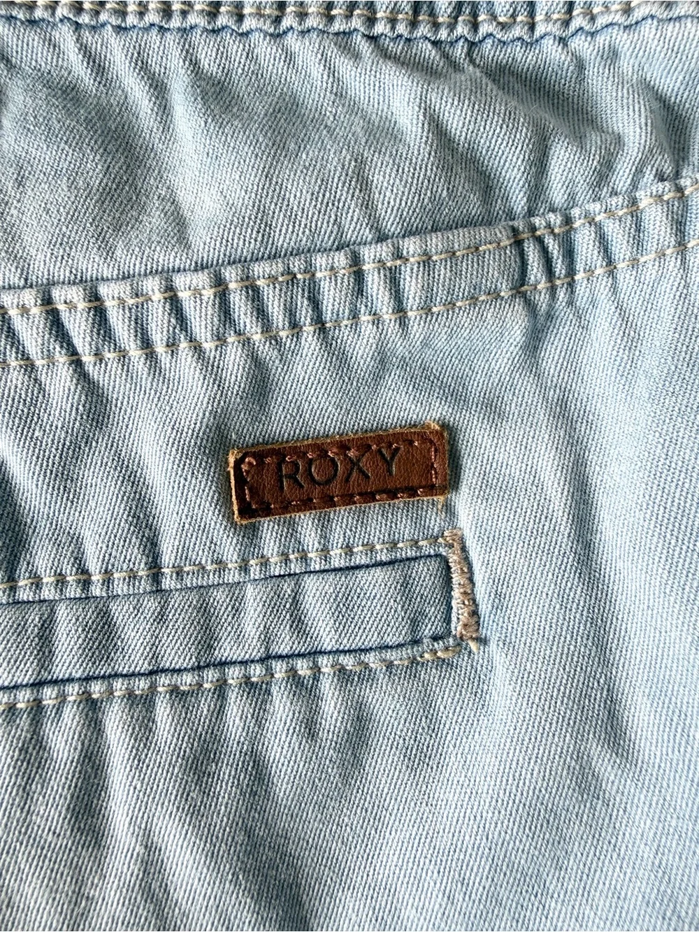Roxy Light Blue Denim Jean Shorts